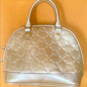 Hello Kitty Loungefly Embossed Shimmer Gold Purse